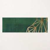 Tapis De Yoga Le Web de la jungle verte et de l'or (Devant (Horizontal))