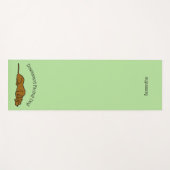 Tapis De Yoga Le Yoga Mat vert de chien face vers le bas (Devant (Horizontal))