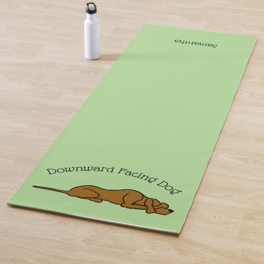 Tapis De Yoga Le Yoga Mat vert de chien face vers le bas (En situation)