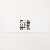 Tapis De Yoga Lecture Art Toujours Entièrement Réservé (Devant (Horizontal))