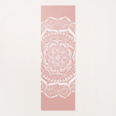 Tapis De Yoga L'élégant Rose Boho Gold Mandala (Devant)