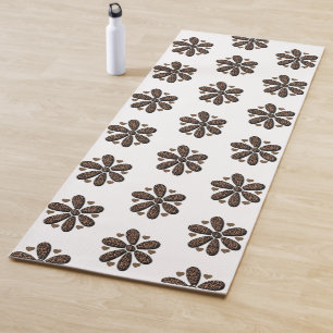 Tapis de yoga léopard