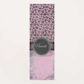Tapis De Yoga Léopard de marbre rose (Devant)