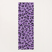 Tapis De Yoga Leopard Print, Léopard Spots, Purple Leopard (Dos)