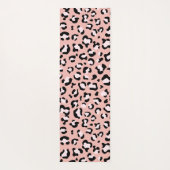 Tapis De Yoga Léopard Print, Léopard Spots, Rose Léopard (Dos)