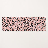 Tapis De Yoga Léopard Print, Léopard Spots, Rose Léopard (Devant (Horizontal))