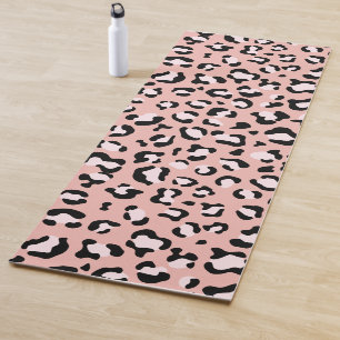 Tapis De Yoga Léopard Print, Léopard Spots, Rose Léopard
