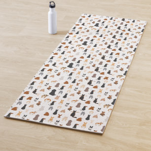 Tapis De Yoga Les chiens s'assoient à l'envers. Pose de yoga pou