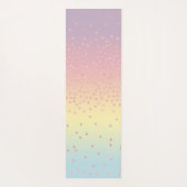 Tapis De Yoga Les confettis roses élégants de parties (Dos)