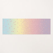 Tapis De Yoga Les confettis roses élégants de parties (Devant (Horizontal))