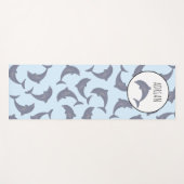 Tapis De Yoga Les dauphins dans le Motif marin (Devant (Horizontal))