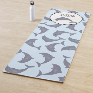 Tapis De Yoga Les dauphins dans le Motif marin