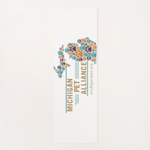 Tapis De Yoga Les Empreintes de pattes du Michigan, One Voice Yo