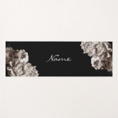 Tapis De Yoga Les fleurs de pivoines (Devant (Horizontal))