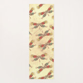 Tapis De Yoga Les libellules de Boho à Sepia (Dos)