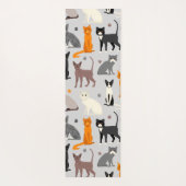 Tapis De Yoga Les Prints des Chats et des Paw (Dos)