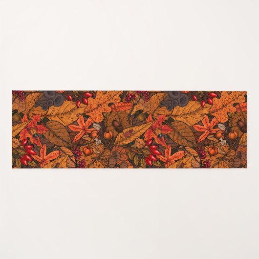 Tapis De Yoga Les trésors d'automne (Devant (Horizontal))