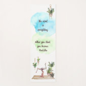 Tapis De Yoga L'Esprit Est Tout Aquarelle Yoga Mat (Devant)