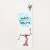 Tapis De Yoga L'Esprit Est Tout Aquarelle Yoga Mat (Dos)