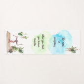 Tapis De Yoga L'Esprit Est Tout Aquarelle Yoga Mat (Devant (Horizontal))