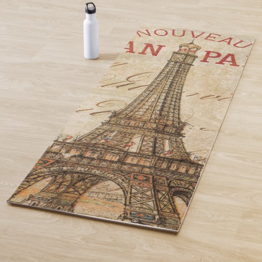 Tapis De Yoga Lettre de Paris (En situation)