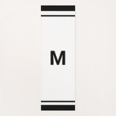 Tapis De Yoga Lettre monogramme (Devant)