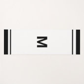 Tapis De Yoga Lettre monogramme (Devant (Horizontal))