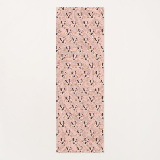 Tapis De Yoga Lettre V (Devant)