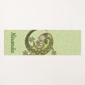 Tapis De Yoga Lézard vert (Devant (Horizontal))