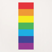 Tapis De Yoga Lgbt Rainbow Stripes Lgbt (Devant)