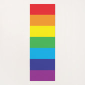 Tapis De Yoga Lgbt Rainbow Stripes Lgbt (Dos)