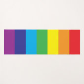 Tapis De Yoga Lgbt Rainbow Stripes Lgbt (Devant (Horizontal))