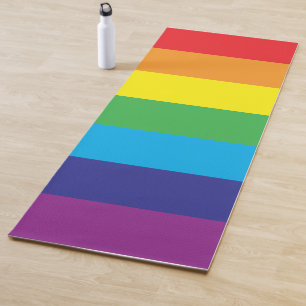 Tapis De Yoga Lgbt Rainbow Stripes Lgbt
