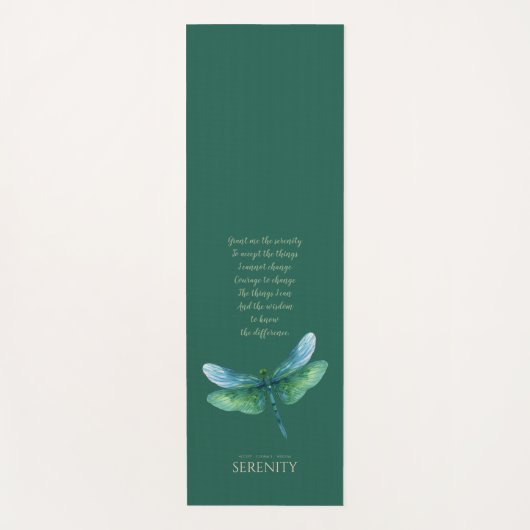 Tapis De Yoga Libellule Sérénité (Devant)