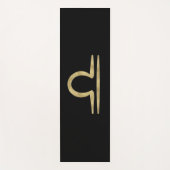 Tapis De Yoga LIBRA Gold Septembre Octobre Anniversaire Astrolog (Devant)