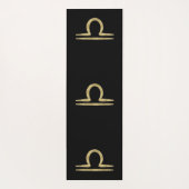 Tapis De Yoga LIBRA Gold Septembre Octobre Anniversaire Astrolog (Dos)