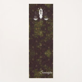 Tapis De Yoga Libra Zodiac Purple Gold Oriental Flower (Devant)