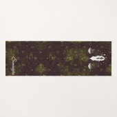 Tapis De Yoga Libra Zodiac Purple Gold Oriental Flower (Devant (Horizontal))