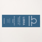 Tapis De Yoga Librairie de signes zodiac Nom personnalisé / Text (Dos (Horizontal))