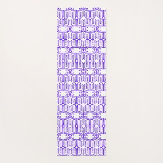 Tapis De Yoga Library Book Pattern  (Dos)