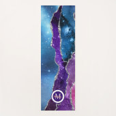 Tapis de Yoga Licorne de Luxe Agate Argentée (Devant)