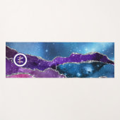 Tapis de Yoga Licorne de Luxe Agate Argentée (Devant (Horizontal))