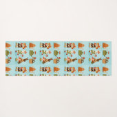 Tapis De Yoga Light blue wrapping paper featuring a repeated  (Dos (Horizontal))