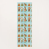 Tapis De Yoga Light blue wrapping paper featuring a repeated  (Dos)