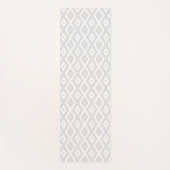 Tapis De Yoga Light grey and white diamond pattern (Devant)