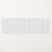 Tapis De Yoga Light grey and white diamond pattern (Devant (Horizontal))