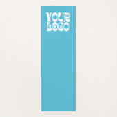 Tapis De Yoga Light Teal Custom Logo Promotional Business (Devant)