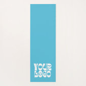Tapis De Yoga Light Teal Custom Logo Promotional Business (Dos)