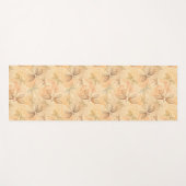 Tapis De Yoga Ligne art libellules oiseaux fleurs pêche motif (Devant (Horizontal))