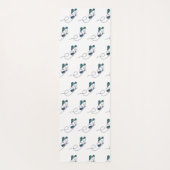 Tapis De Yoga Ligne butterfly green (Dos)